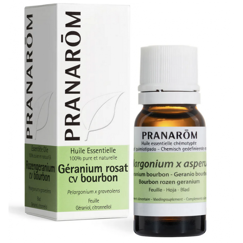 Huile Essentielle Geranium Rosat cv Bourbon Feuille Bio 10 ml