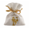 Pochon blanc calice or
