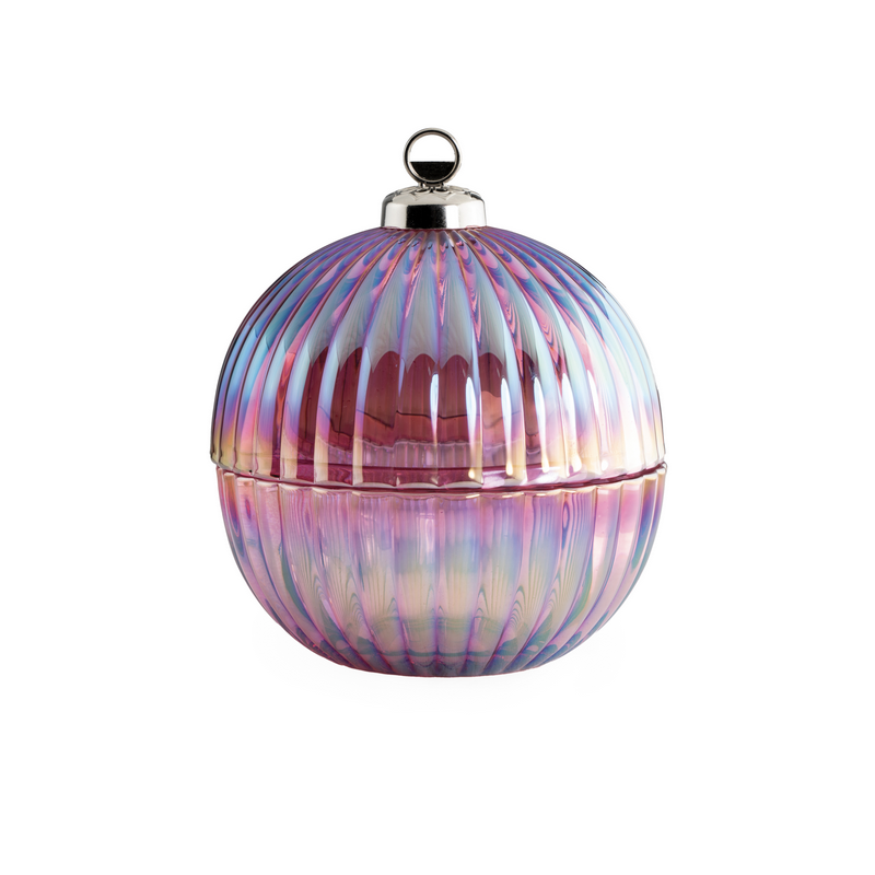 Bonbonniere Boule Mauve Brillante