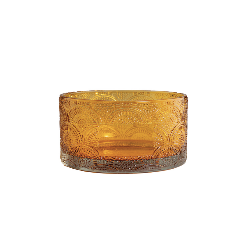 Photophore Evantail Bronze transparent