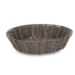 Grand Panier Osier Rond Noir