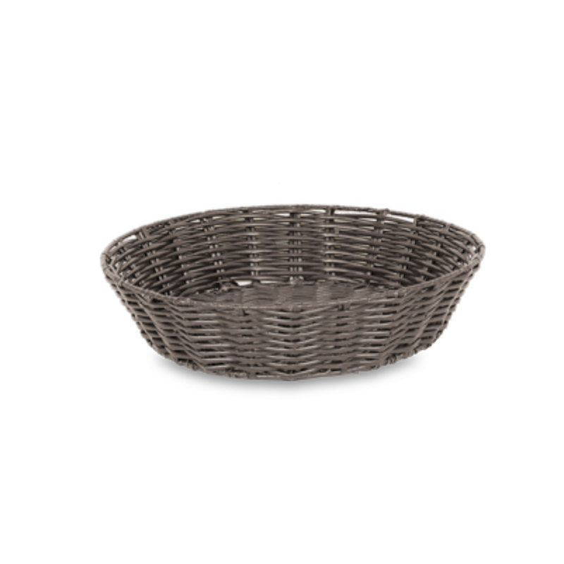 Grand Panier Osier Rond Noir