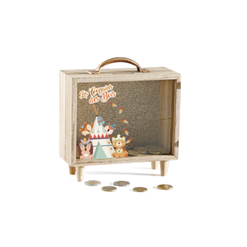Boite bois et verre à personnaliser