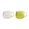 Tasse Bombée Rose ou Vert