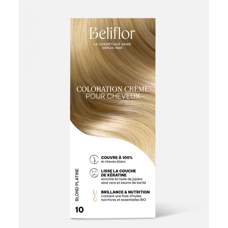 Coloration 10  Blond platine 